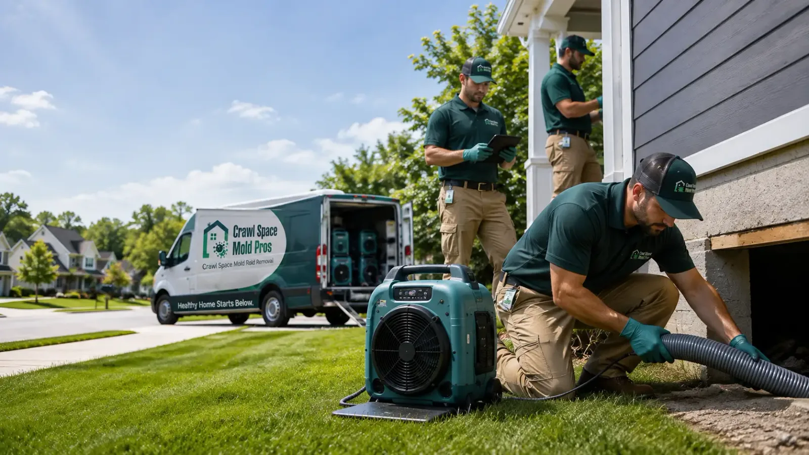 Crawl Space Mold Removal in Carterville, IL